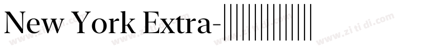 New York Extra字体转换 New York Extra字体转换